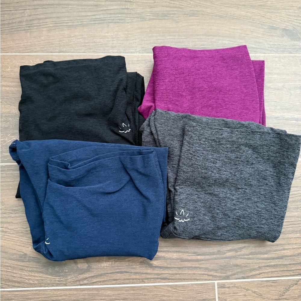 Beyond the Bump Leggings Set - Black, Purple, Blue, Gray